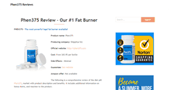 Desktop Screenshot of phen375reviews.net